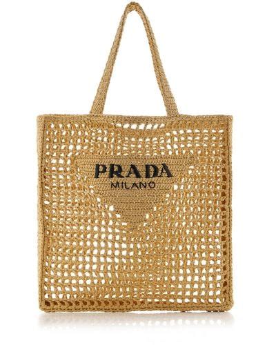 prada straw beach tote|Prada beach bag price list.